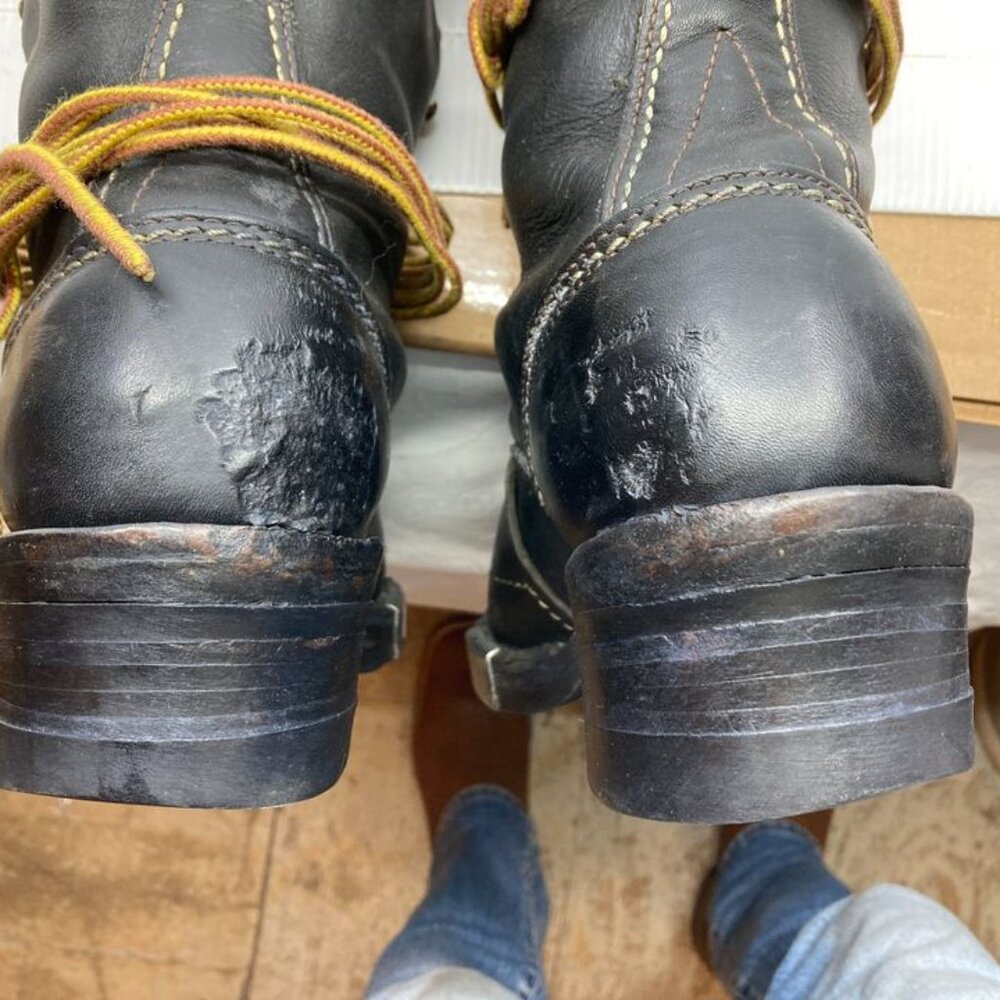 WESCO lineman black motorcycle 20" mens boots - Picture 5 of 7